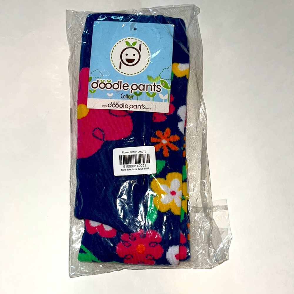 Doodle Pants Flower Legging. 12-18Month